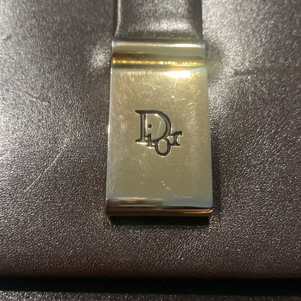 Dior leather shoulder bag brown and gold - Picture 5 of 13